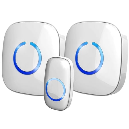 SadoTech Model CXR Wireless Doorbell with 2 Plugin Receivers and 1 Remote Button