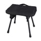 thumbnail image 3 of Taburete de camping, taburete plegable con bolsa, reposapiés, taburete plegable portátil Negro, 3 of 8