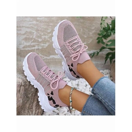 Women s Casual Sneakers – Breathable Mesh Leopard Print Design Lightweight Fabric Comfortable Sole Stripe Detail Lace-Up Non-Slip Running Sports Shoes for Women Women s Casual Sneakers – Breathable Mesh Leopard Print Design Lightweight Fabric Comfortable Sole Stripe Detail Lace-Up Non-Slip Running Sports Shoes for Women