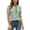 GreenF, variant on Luvior Women‘s Casual Striped Short Sleeve T‑Shirt – Classic Crewneck Tee with Timeless Horizontal Stripes Versatile Basic Top Sky Blue1 XL