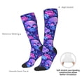 thumbnail image 4 of Naloa blue Skull purple flower1 Thigh High Socks Extra Long Stretchy Sock Women Over Knee High Opaque Stocking Daily Wear, 4 of 6