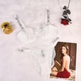 thumbnail image 1 of Victoria's Secret Rhinestone Conjunto De Lencería Rosa Cómodo Push-up Sujetador Bragas 2 Piezas Sexy Panty Setpangjing, 1 of 4