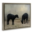 thumbnail image 3 of Stupell Industries Black Sheep Grazing Animals & Insects Photography Brown Floater Framed Canvas Art Print Wall Art, 21 x 17, 3 of 9