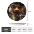 thumbnail image 2 of Yiaed Vintage Gentleman Duck Print Bone China Decorative Plate Ceramic Dinner Plates Art Crafts with Display Stand-7in, 2 of 6