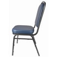 thumbnail image 5 of Banquet Chair - Crown | Navy Blue Vinyl on Silver Vein Frame, 2 Chair Bundle by Chivari, 5 of 7