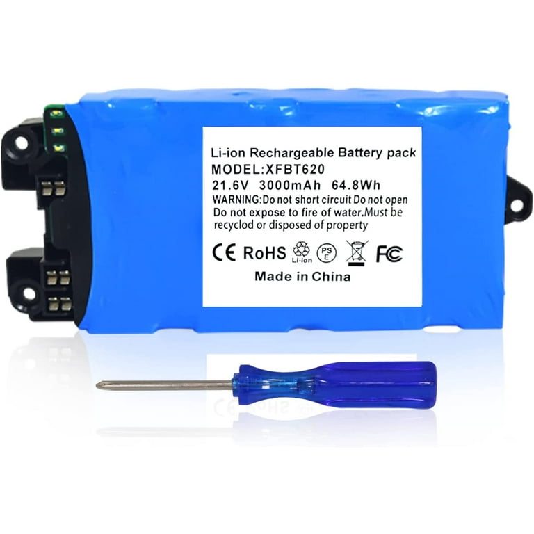 3000mAh Replacement for XFBT620 Shark Battery, Compatible with Shark IX140  IX141 IX141H IX142 IZ140 IZ140C IZ141C IZ142 UZ145 Cordless Vacuum