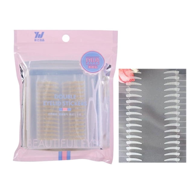 Lace Double Eyelid Tape, Seamless Natural Matte Long-lasting Makeup Tool for Single Eyelids, Invisible Lift Strips, Easy Application, 100 Count