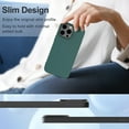 thumbnail image 2 of For iPhone 14 Pro Max Silicone Case Shockproof Rugged Liquid Soft Cover, Green, 2 of 8
