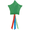 Green, variant on Footbag Dirt Bag Hacky Sack Juggling Balls Hacky Sack Dirtbag Kick Ball 1-Piece Red Star 3.5" Target Toss Games Ribbon Streamers Bean Bag Target Game Toss