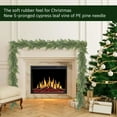 thumbnail image 4 of 9ft Non-lit Natural Feel Cedar Green Artificial Christmas Garland, Soft PE, 4 of 6