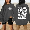 thumbnail image 2 of Fiaer Plus Size Sweatshirt for Women Cool Skeleton Graphic Funny Pullover Crew Neck Long Sleeve Baggy Fashion Tops Grey XL, 2 of 4
