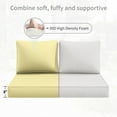 thumbnail image 5 of Kimunuk Outdoor Loveseat Cushion Set, 46" x 26" x 5" Waterproof Patio Furniture Cushions for Couch Bench Swing, Light Yellow, 5 of 6