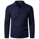 thumbnail image 2 of pstuiky camisas de hombre de manga larga, Suéter de manga larga con cremallera para hombre, abrigo informal sin capucha de manga larga para hombre Tops de talla grande para hombre xl, 2 of 4