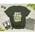 thumbnail image 6 of Quit Talking Start Doing Motivational Incentive Triggering T-Shirt Quote Lover Gift T Shirt for Men Women Kids Boys Girls Teens Tshirt, 6 of 8