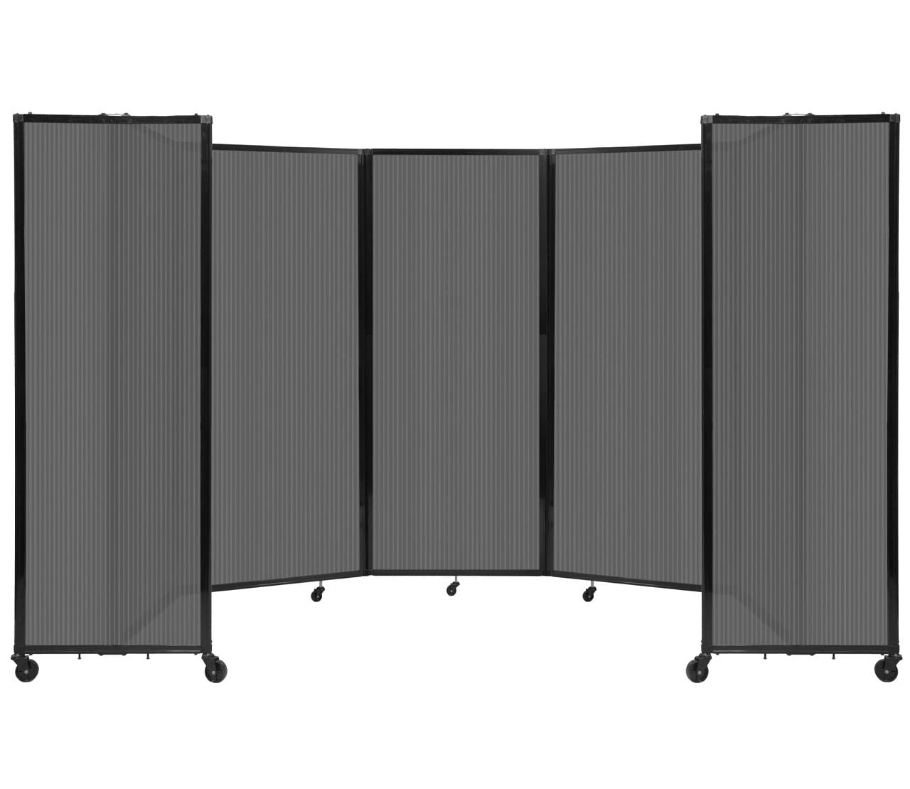 Versare Polycarbonate Room Divider 360 Portable Wall Partition Freestanding Office Dividers