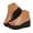 Black, variant on Womens Platform Wedge Sandals Open Toe Clear Band Beach Vacation Summer Shoes Transparent Ladies Casual Heeled Sandal (Gold,6)