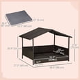 thumbnail image 2 of Wicker Pet House Dog Bed for Indoor/Outdoor Rattan Furniture with Cushion, 2 of 6