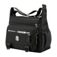 thumbnail image 1 of Bolso bandolera para hombre con correa ajustable, moderno y resistente al agua. Negro, 1 of 9