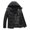 Black, variant on IYTR Mens Winter Jacket Solid Color Zipper Hooded Neck Long Sleeve Jacket Leisure Thickening Jacket with Pocket Black XXXXXL