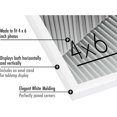 thumbnail image 3 of shiyou-4x6 Picture Frame with Shatter-Resistant Glass - Streamline Collection - Thin Border Photo Frame for Tabletop and Wall Display - Hanging Hardware and Easel Stand Included - White, 3 of 4