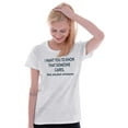 thumbnail image 4 of Someone Cares Not Me Rude Funny Womens Slim Fit Graphic Tee Brisco Brands S, 4 of 4