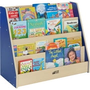 Ecr4Kids Colorful Essentials Kids Bookshelf, 4-Tier, Multiple Colors