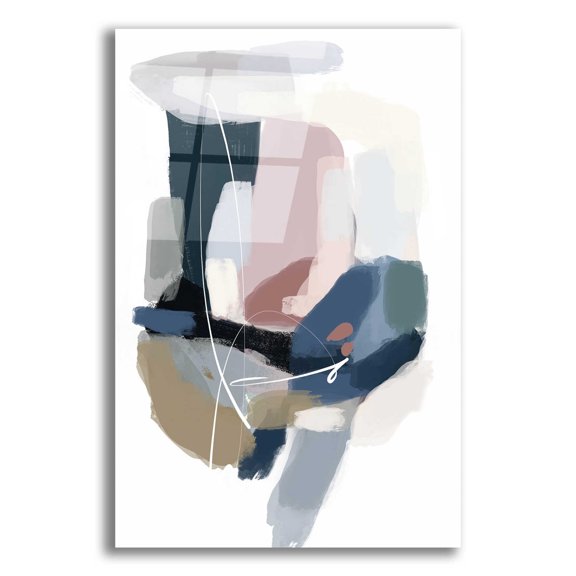 Epic Art 'Intuitive 4' by Christov Art, Acrylic Glass Wall Art, 16"x24"