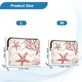 thumbnail image 4 of FORMRS 15-15.6 inch Laptop Sleeve Case Soft Carrying Quilted Computer Bag Cover, White Starfish, 4 of 7