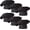 Black, variant on Chef Hat Set of 6 PCS Pack Adult Adjustable Elastic Baker Kitchen Cooking Chef Cap (White)