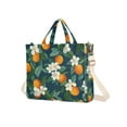 thumbnail image 7 of FORMRS Womens Corduroy Tote Bag Crossbody Shoulder Handbag with Pocket, Orange Fruit, 7 of 7