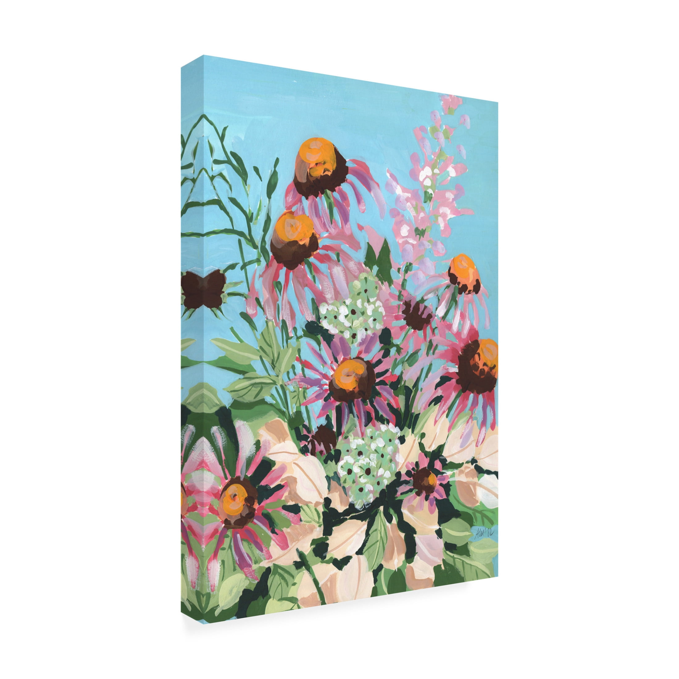 Trademark Fine Art Ania Zwara Echinacea Purpurea Canvas Wall Art