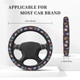 thumbnail image 5 of Balery Cat Icecream print Steering Wheel Covers Elastic Skidproof Steering Wheel Protective Cover Case for Men Women Universal 15 Inches Cars Accessories, 5 of 8