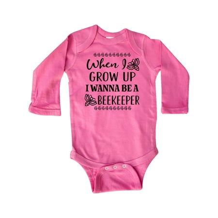 

Inktastic Future Beekeeper Honey Bee Gift Baby Boy or Baby Girl Long Sleeve Bodysuit
