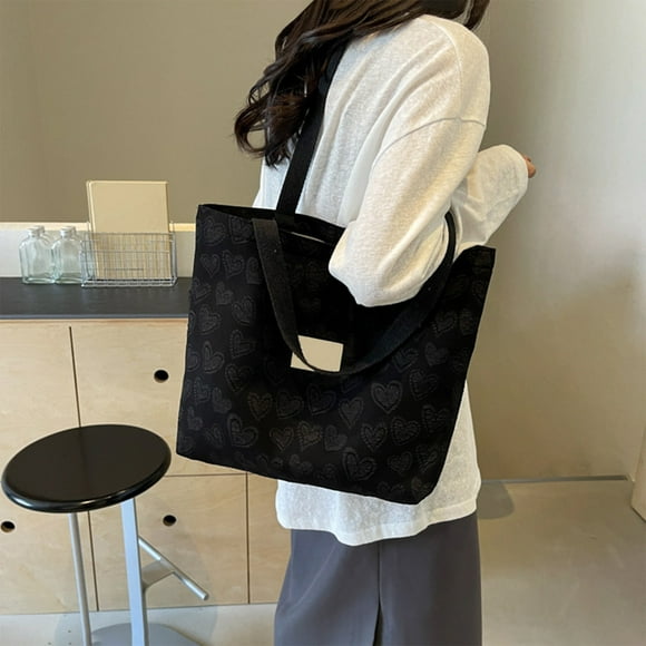 Qiweii Large Capacity Tote Bag,Versatile Shoulder Bag for Daily Commute Shopping and Work Use