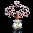 thumbnail image 1 of Decoración de Árbol de dinero de cristal Natural Feng Shui perfke Árbol del dinero base de plata rosa, 1 of 9