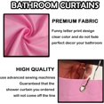 thumbnail image 4 of No Weenies Allowed Shower Curtain Set with 12 Rustproof Hooks Bright Letter Print Bathtub Curtains Waterproof Fabric Shower Curtain Cute Bathroom Preppy Art Decor (Pink,W 72" x H 72"), 4 of 6