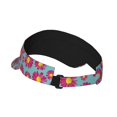 thumbnail image 2 of Pofeuu Daisies Flowers Print Sunscreen Visor Cap Adjustable Sport Empty Top Baseball Sun Cap for Men Women Sports Outdoor Headwear, 2 of 7