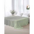 thumbnail image 6 of Twin Flat Sheet 66"x96", Light Green Grey Ombre Soft Lightweight Bedding Flat Sheets Only, Modern Gradient Abstract Art Brushed Microfiber Top Bed Sheet, Breathable StainResistant Bedsheets, 6 of 9