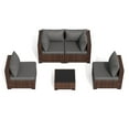 thumbnail image 7 of ELPOSUN Wicker Patio Furniture Set Outdoor Sectional Sofa with Cushions Water-Resistant Sun-Proof Balcony Garden Table, 7 of 7