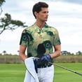 thumbnail image 5 of Balery Eyes Watching In The Dark Printed Men’s Short Sleeve Polo Shirt, Midweight Men's Shirt,Golf Polo shirts -X-Large, 5 of 8