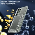 thumbnail image 4 of ELEHOLD for Samsung Galaxy S24 Ultra Case Translucent Clear Wallet Case with Back Card Holder Anti-Yellowing Slim Fit Lightweight Shockproof Anti-Scratch Protective Galaxy S24 Ultra Case,Clear, 4 of 11
