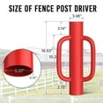 T Post Driver 12LB Fence Post Driver Heavy Duty Hand Post Pounder