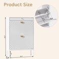 thumbnail image 4 of Brafabhome Shoe Storage Cabinet with 2 Flip Drawers, Modern Freestanding Narrow Sun Pattern Shoe Cabinet with Small Drawer for Entryway, Hallway | White, 4 of 9