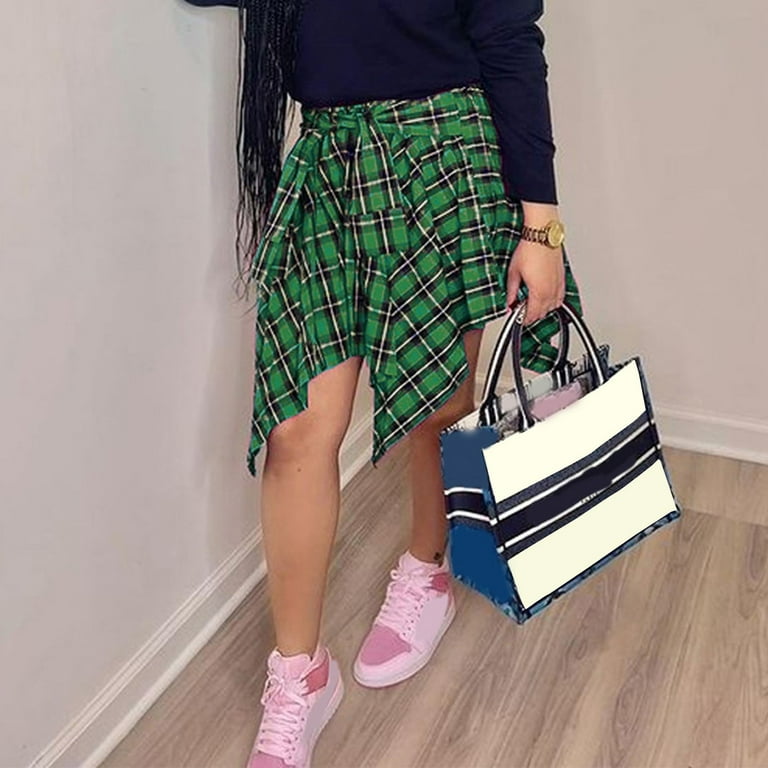 Paperbag skirt with buttons online