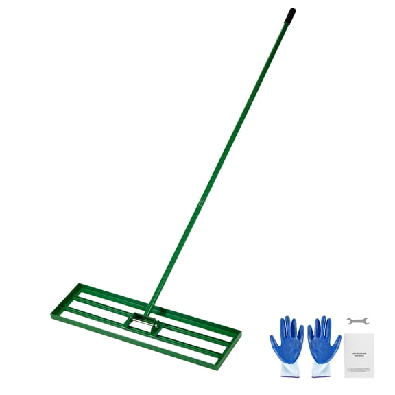 KFFKFF Lawn Leveling Rake, 36"x10" Lawn Tool, Durable Yard Leveler with 78" Steel Handle, Ideal for Garden, Golf Lawns, and Farms