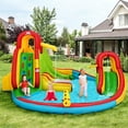 thumbnail image 2 of Costway Kids Inflatable Water Slide Bounce Park Splash Pool with Water Cannon & 550W Blower, 2 of 10