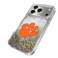 thumbnail image 2 of Clemson Tigers Linen Logo iPhone Glitter Case, 2 of 6