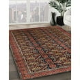 thumbnail image 3 of Ahgly Company Machine Washable Indoor Square Traditional Brown Area Rugs, 8' Square, 3 of 7