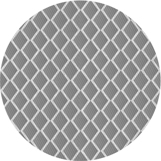 Ahgly Company Tapis d'Intérieur Lavable en Machine Carré Gris Argenté, 3 Pieds Carré