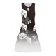 thumbnail image 2 of Gibobby Vestido corta de fiesta casual Vestido de verano informal con estampado floral sin mangas para mujer(Gris,XL), 2 of 4